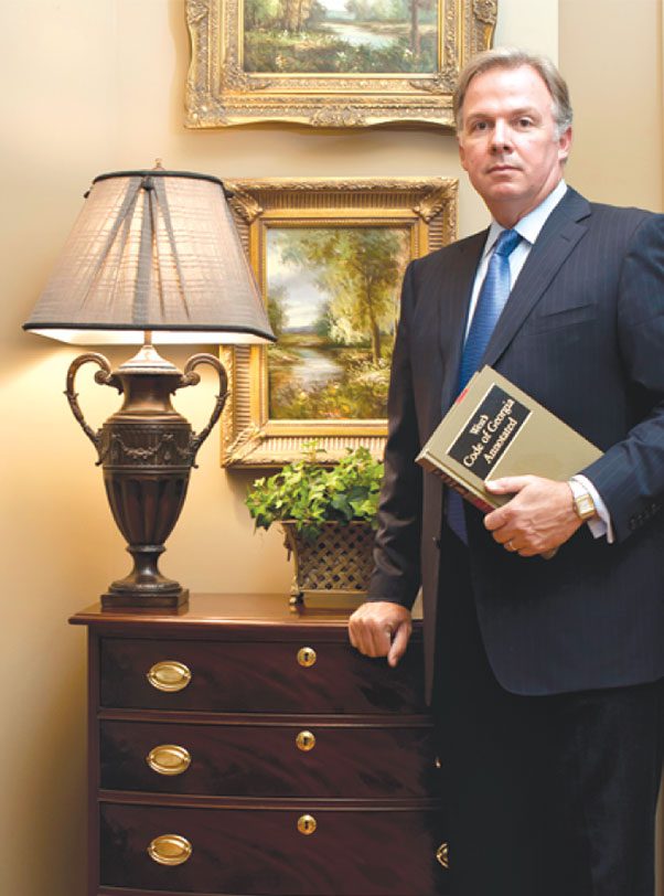 Stephen C. Carter, PC Attorney at Law | Hartwell, GA | stephen carter portrait in his office