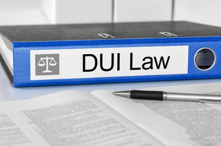 Stephen C. Carter, PC Attorney at Law | Hartwell, GA | blue folder with DUI Law label